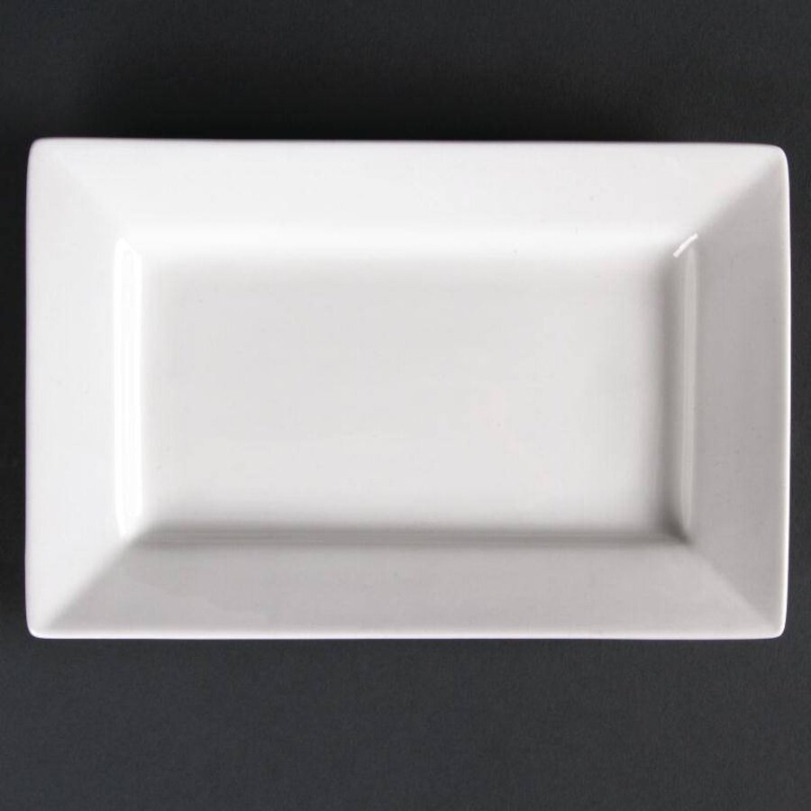 Rechthoek Salade Schaal Porselein | 20x13cm (Stuks 6)