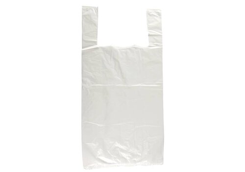  HorecaTraders Witte plastic tas (1000 stuks) 