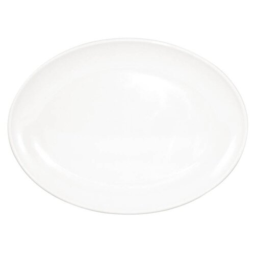  HorecaTraders Melamine Ovaal Bord 23cm | 12 stuks 