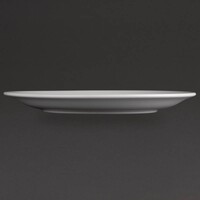 Porselein bord met smalle rand | 25 cm (stuks 12)