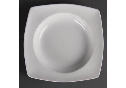  Olympia Porselein diepe horeca borden vierkant (4 stuks) 