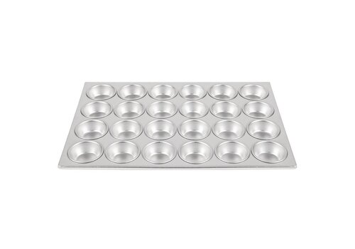  HorecaTraders Aluminium muffinvorm | 24 muffins 