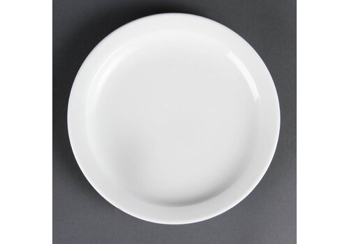  Olympia Kleine porselein bordjes met smalle rand 20 cm (stuks 12) 