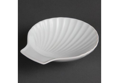  Olympia serveerschaaltje schelpvorm 13 cm | 6 stuks 