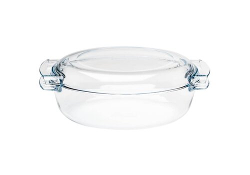  Pyrex Ovalen glazen casserole schaal, 4,5 l 