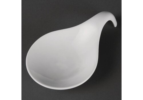  Olympia Porselein Lepel wit (Stuks 6) 