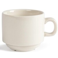 Olympia Ivory stapelbare koffiekopjes 206ml