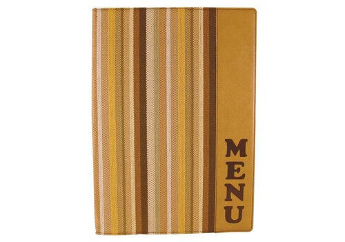  HorecaTraders Gestreepte Menumappen | 4 Zijden 