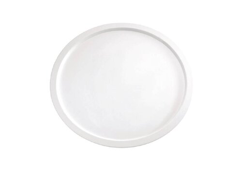  HorecaTraders Melamine serveerschaal wit | 38 cm 