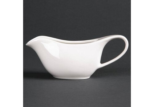  HorecaTraders Sauskom Wit Porselein | 13cl (6 Stuks) 