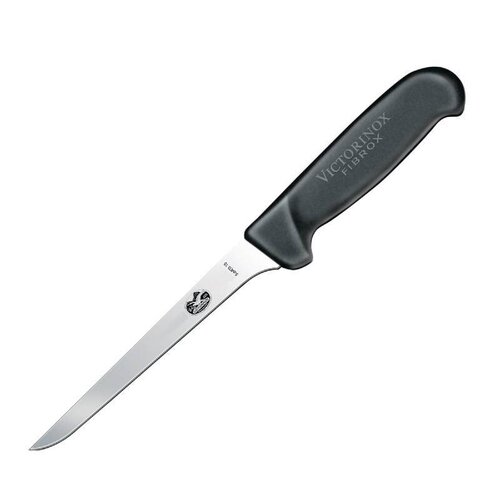  Victorinox Fibrox Uitbeenmes zwart heft | 15 cm 