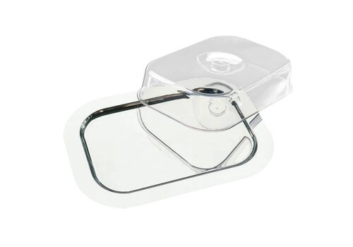  HorecaTraders Rondhoekige Schaal met Deksel | RVS 