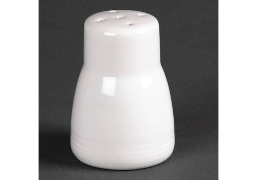  Olympia Peperstrooier Wit Porselein 6,5cm  | 12 stuks 