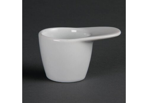  Olympia Witte Porselein Sauspot 3,5cl | 12 stuks 