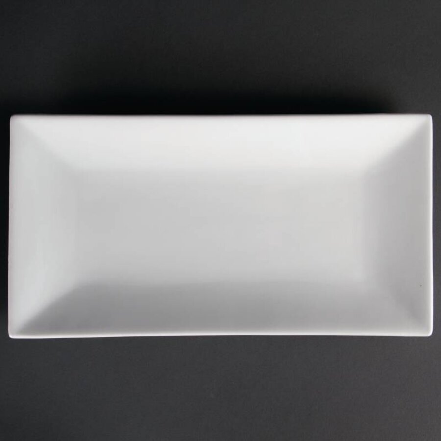 rechthoekige serveerschaal wit | stuks 1