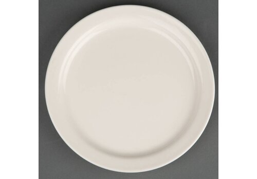 Olympia Bord Ivoor Smalle Rand 15cm (stuks 12) 