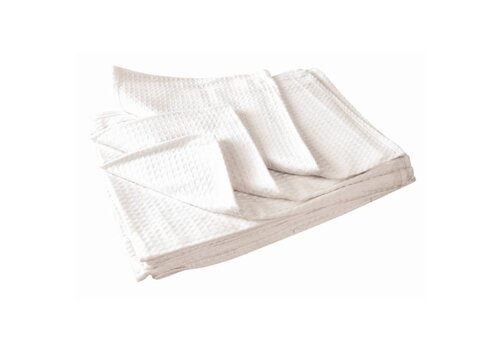  Vogue Theedoek honingraat wit 75x50cm (box 10) 