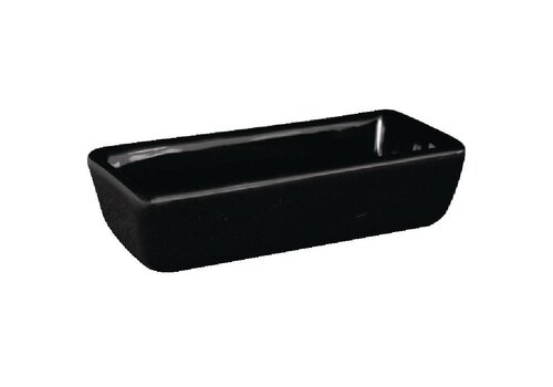  Olympia Zwart Porselein Mini Serveerschaal  | 12 stuks 