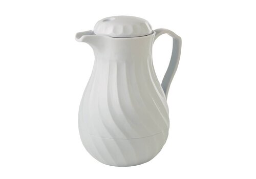  HorecaTraders Isoleerkan Kunststof Wit | 1 Liter 