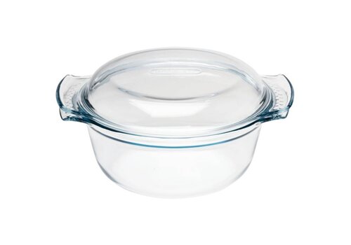  Pyrex Ronde glazen casserole schaal, 2,5 l 