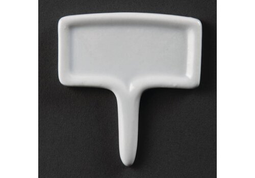  Olympia Voedsellabel Wit Porselein | 12 stuks 