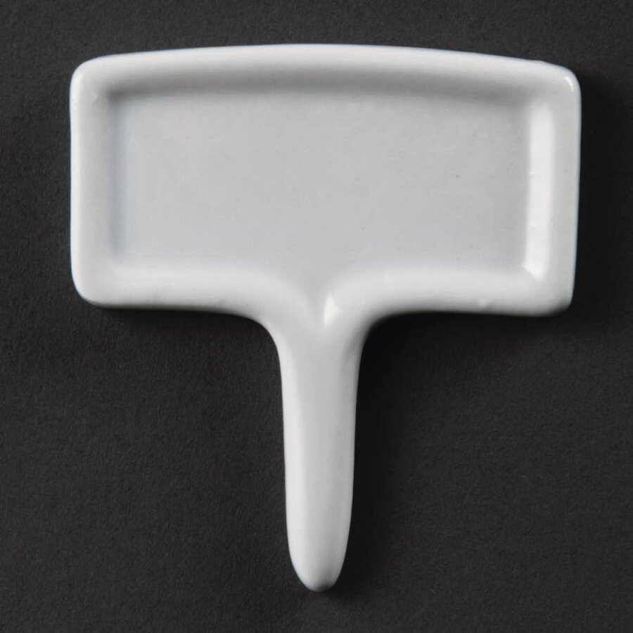 Voedsellabel Wit Porselein | 12 stuks