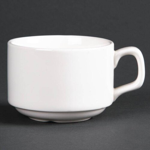  HorecaTraders Witte porselein Kop | 17,5 cl (6 stuks) 