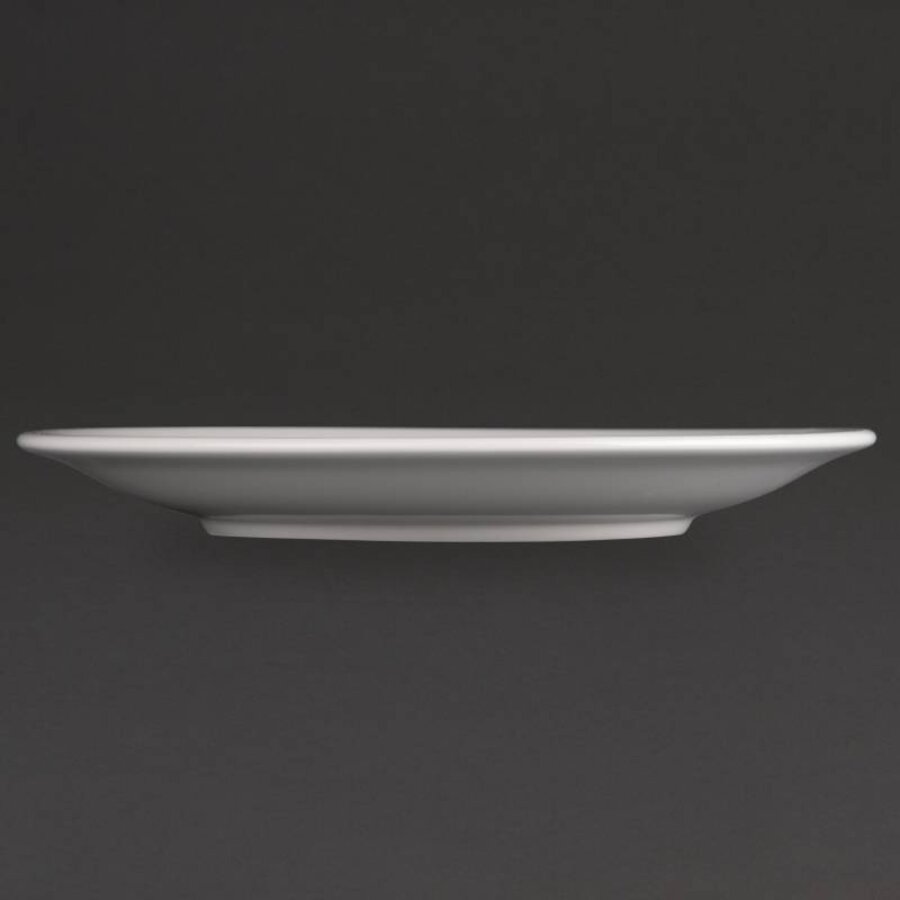 Witte porselein Borden | 20 cm (12 stuks)