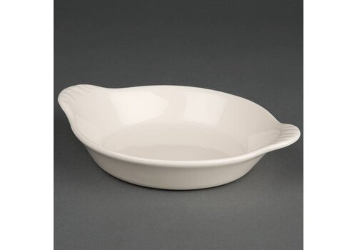  Olympia Ivoor ronde ovenschaaltjes met handvatten | 14cm 