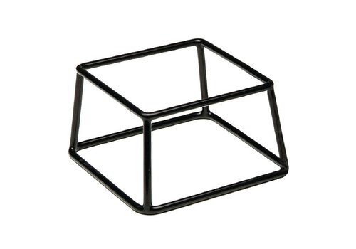  HorecaTraders Buffetstaander Zwart | 10 x 18 x 18 cm 