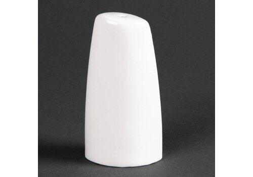  HorecaTraders Witte zoutstrooier porselein | 8,5cm (Stuks 6) 