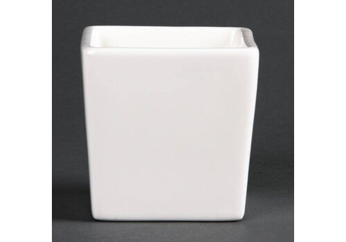  HorecaTraders Hoge tapas porselein kom | 7,5 cm (6 Stuks) 