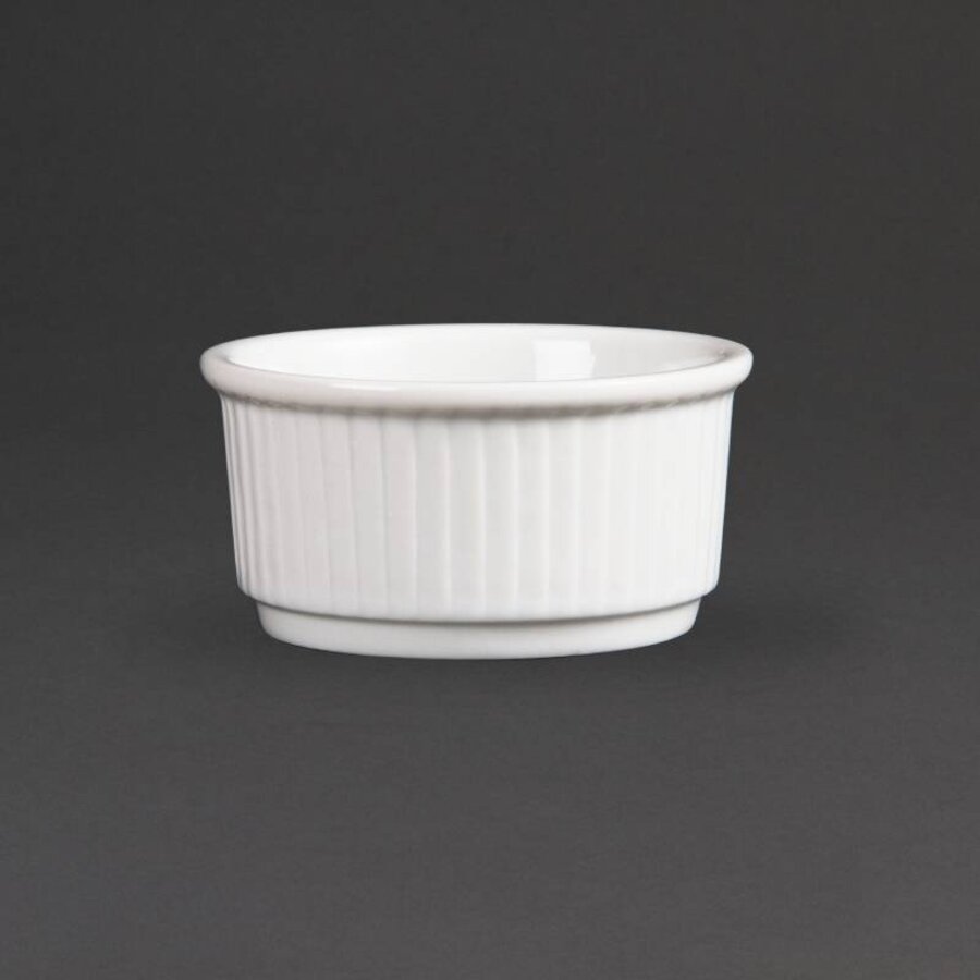 Stapelbare Witte Porselein Ramekin 8cm | 12 stuks