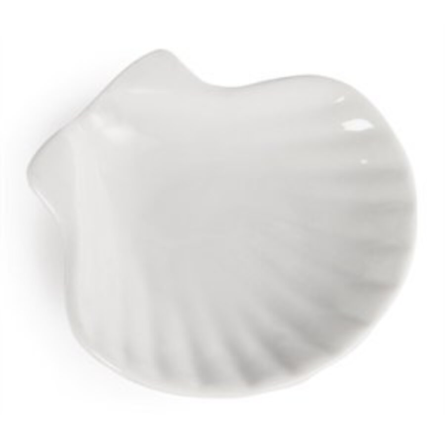 Porselein schelp schaaltjes | 12 stuks