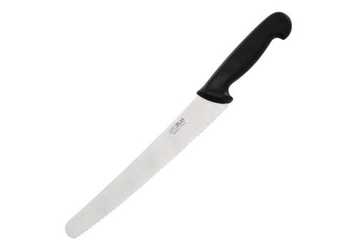  Hygiplas Zwart mes gekarteld 25,5 cm 