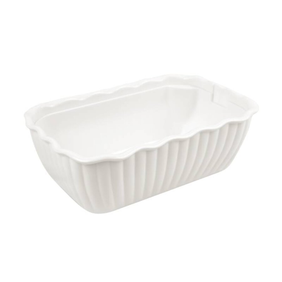 Stevige Melamine Presenteerschaal Wit | 26x16cm