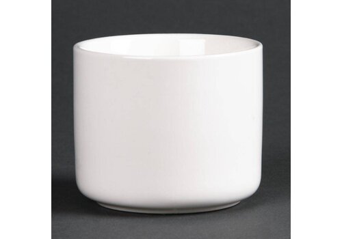  HorecaTraders Hoge tapas porselein kom | 140ml (6 stuks) 