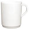 HorecaTraders Melamine Witte Mok 35cl | 6 stuks