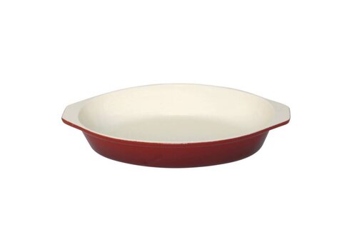  Vogue Ronde gratineerschaal rood 650ml 