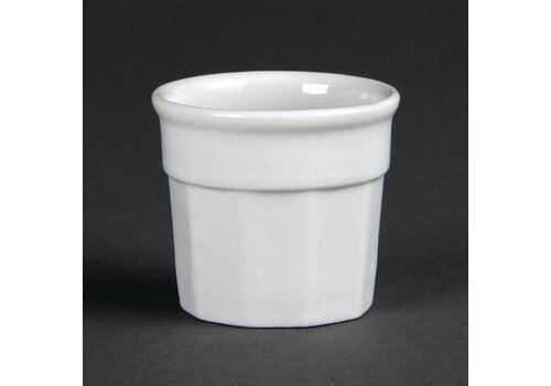  Olympia Wit Porselein Sauspot 4,5x5cm | 12 stuks 