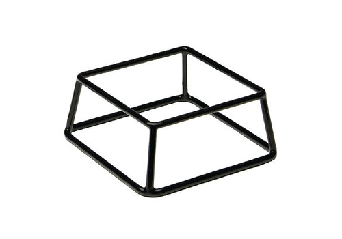  HorecaTraders Buffetstaander Zwart | 18 x 18 x 8 cm 