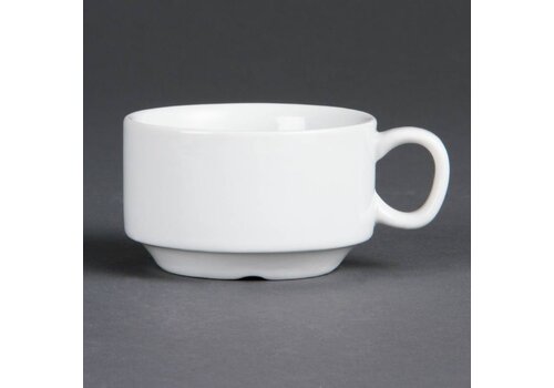  Olympia Witte porselein Espresso koppen 8,5 cl (12 Stuks) 