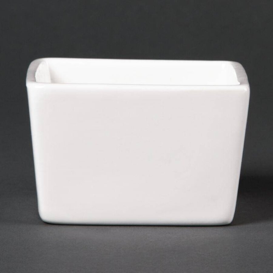 Wit bakje | 5 cm hoog (6 Stuks)