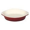 ronde gratineerschaal rood 400ml