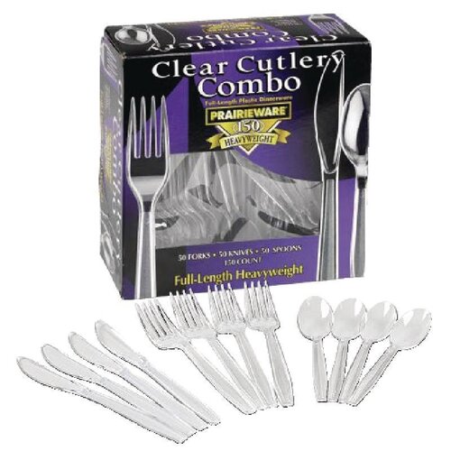  HorecaTraders Wegwerp combi bestekpak (50 sets) 