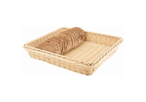  HorecaTraders Kunststof broodschaal | 33 x 27,5 x 6,5 cm 