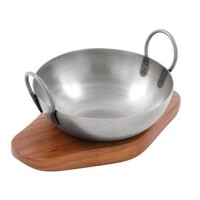 RVS indische karahi serveerschaal | Ì÷15 cm