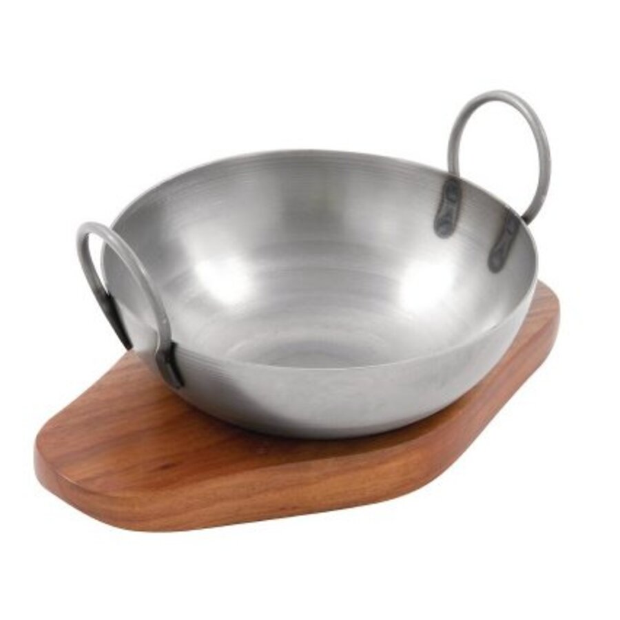 RVS indische karahi serveerschaal | Ì÷15 cm