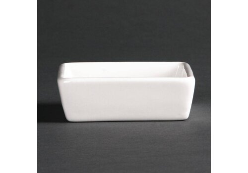  HorecaTraders Tapas schaal porselein | 2,5cm hoog (6 stuks) 