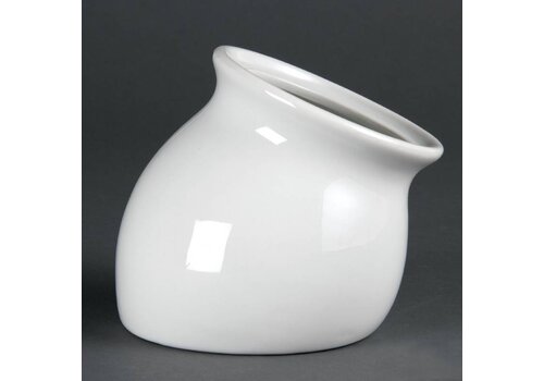  Olympia Schuine Tafelpot Wit Porselein 